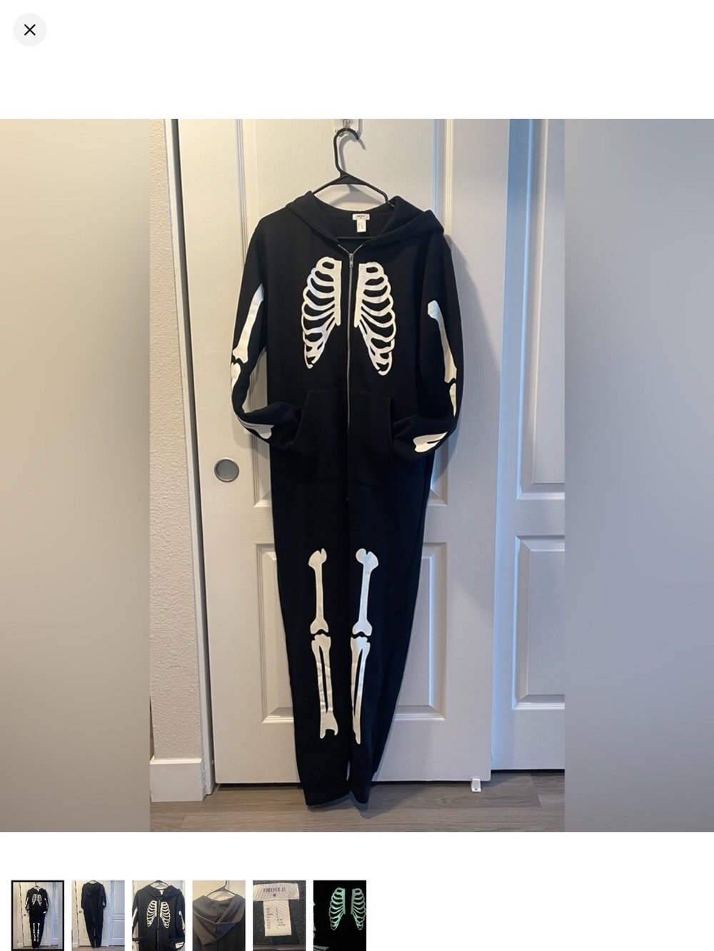 Skeleton bones onesie